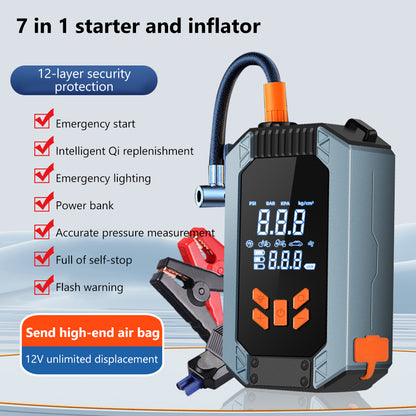 Portable Car Jump Starter with air pump