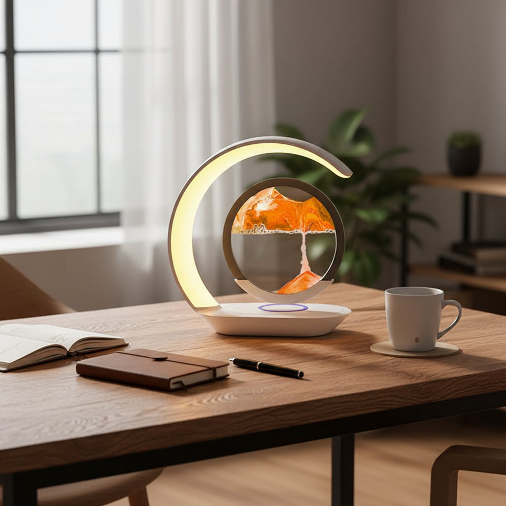 Wireless 3D Moving Sand Art Lamp