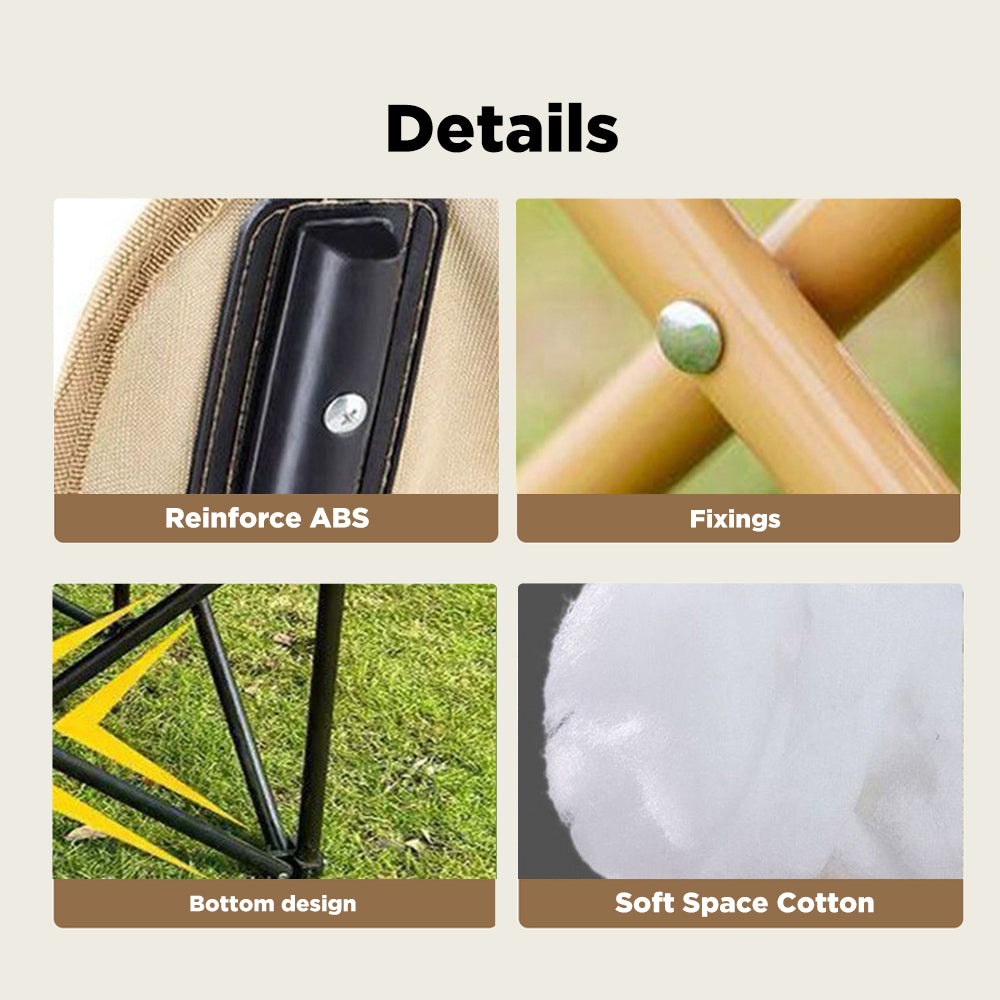 Oversized High-Back Portable Folding Outdoor Chair